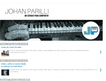 Tablet Screenshot of johanparilli.com